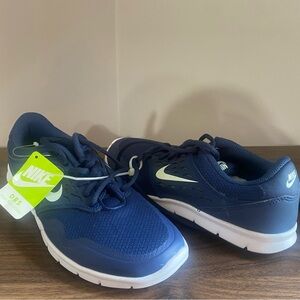 Blue and White Nikes